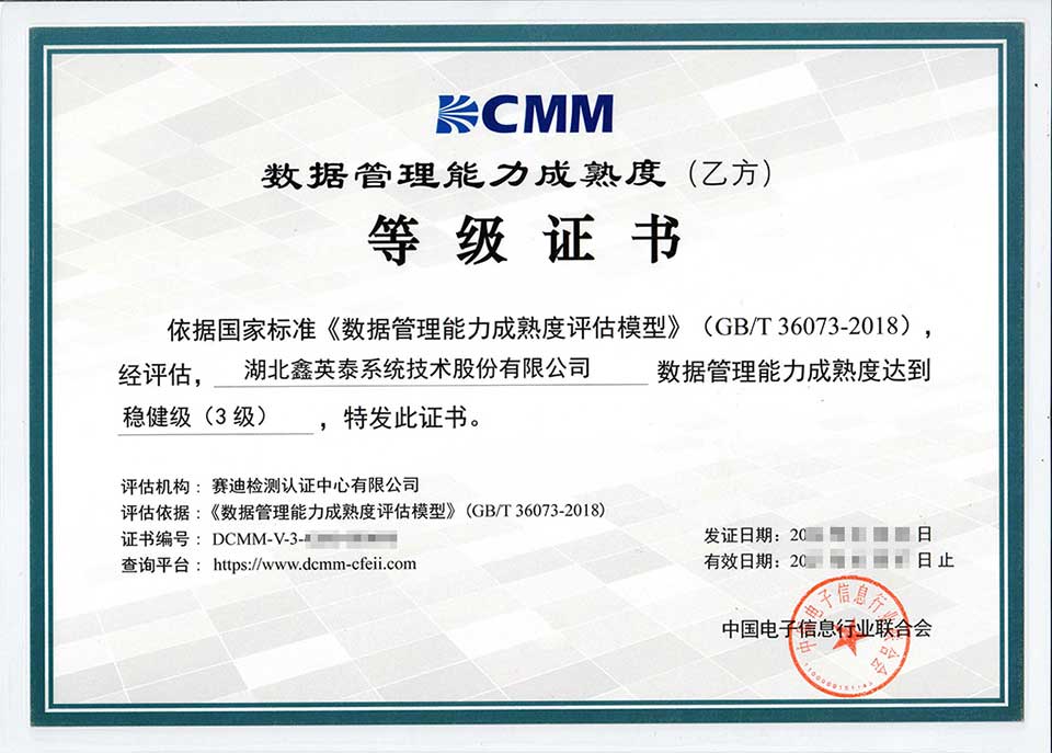 DCMM3-數據管理能力成熟度穩(wěn)健級